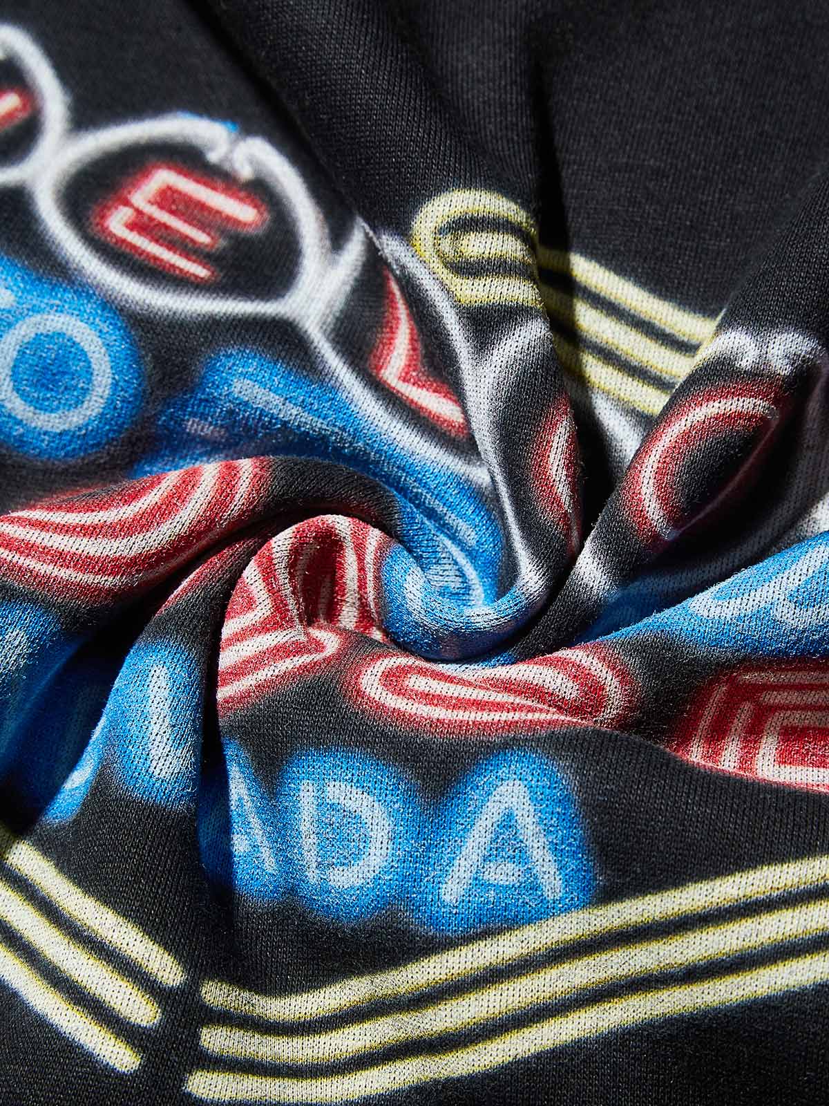 Las Vegas Light Sign Noissey Logo Tech Fabric Hoodie