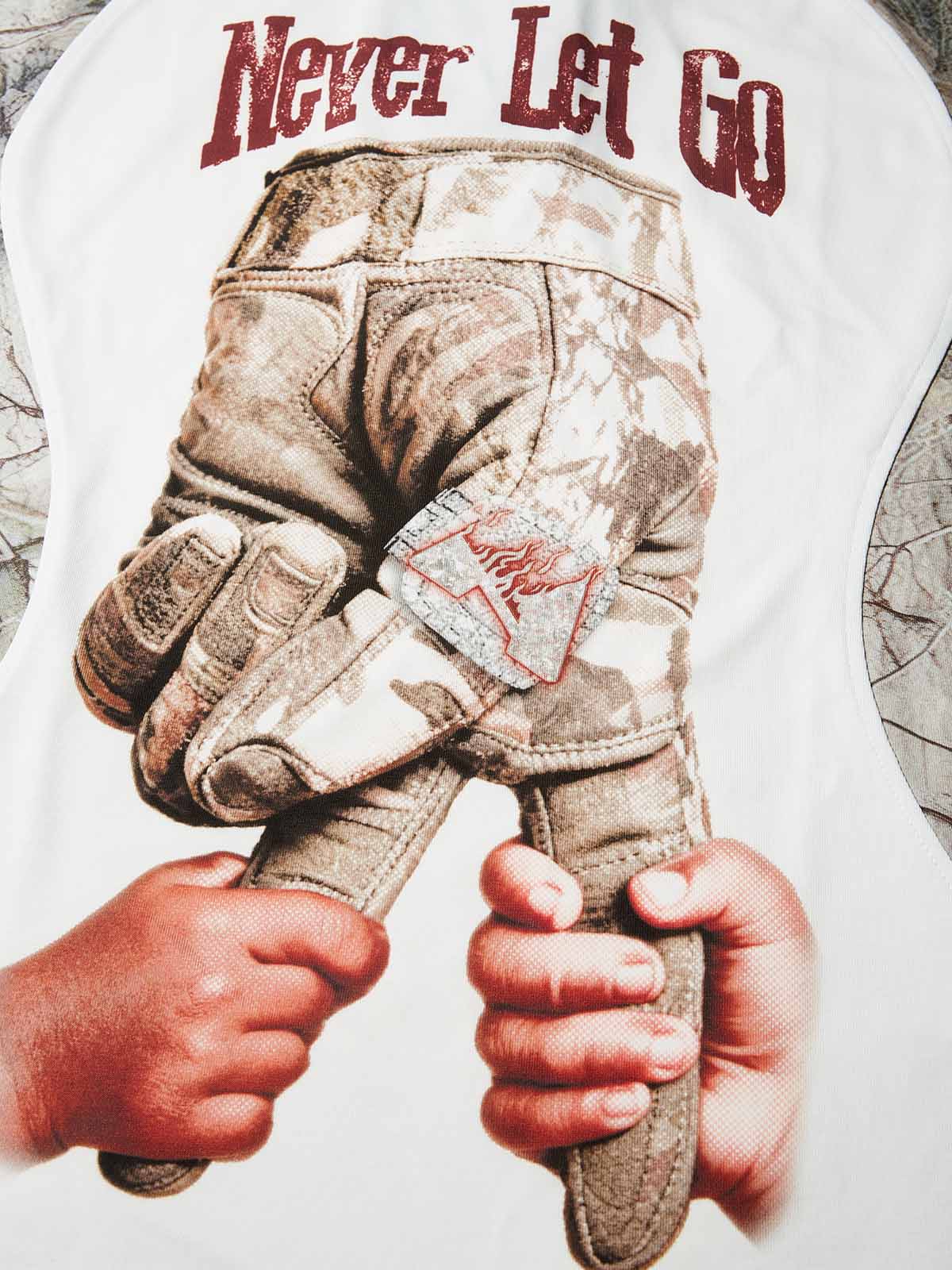 "Never Let Go" Real Tree Print T-Shirt