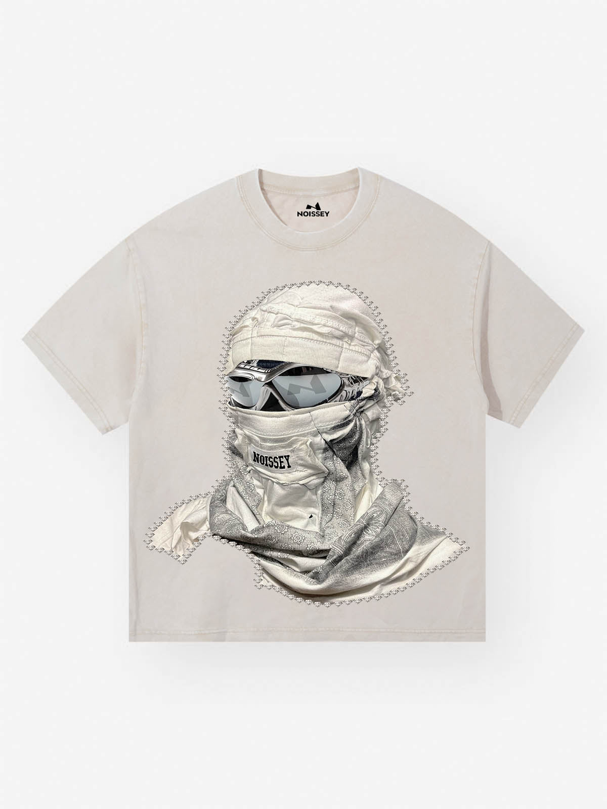 Desert Storm Shattered Collage Face Mask print T-shirt