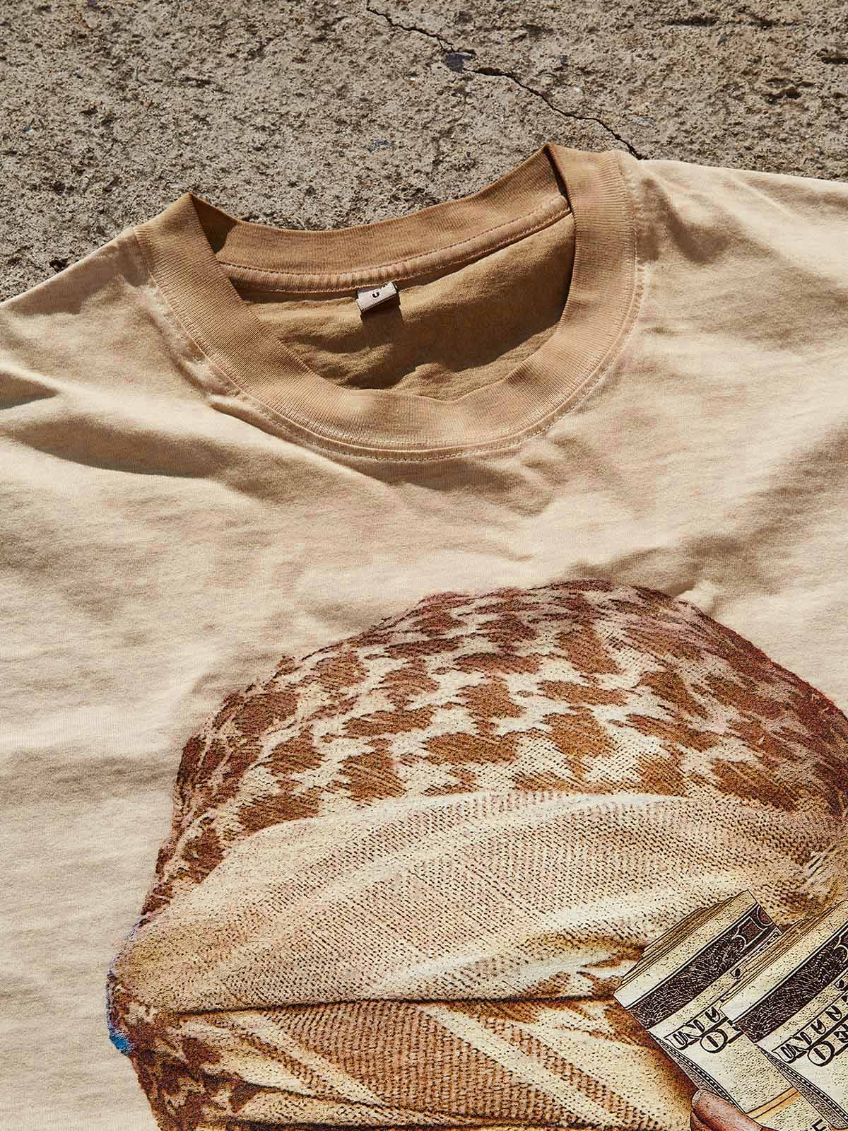 NOISSEY Desert-toned Bandana Graphic T-Shirt