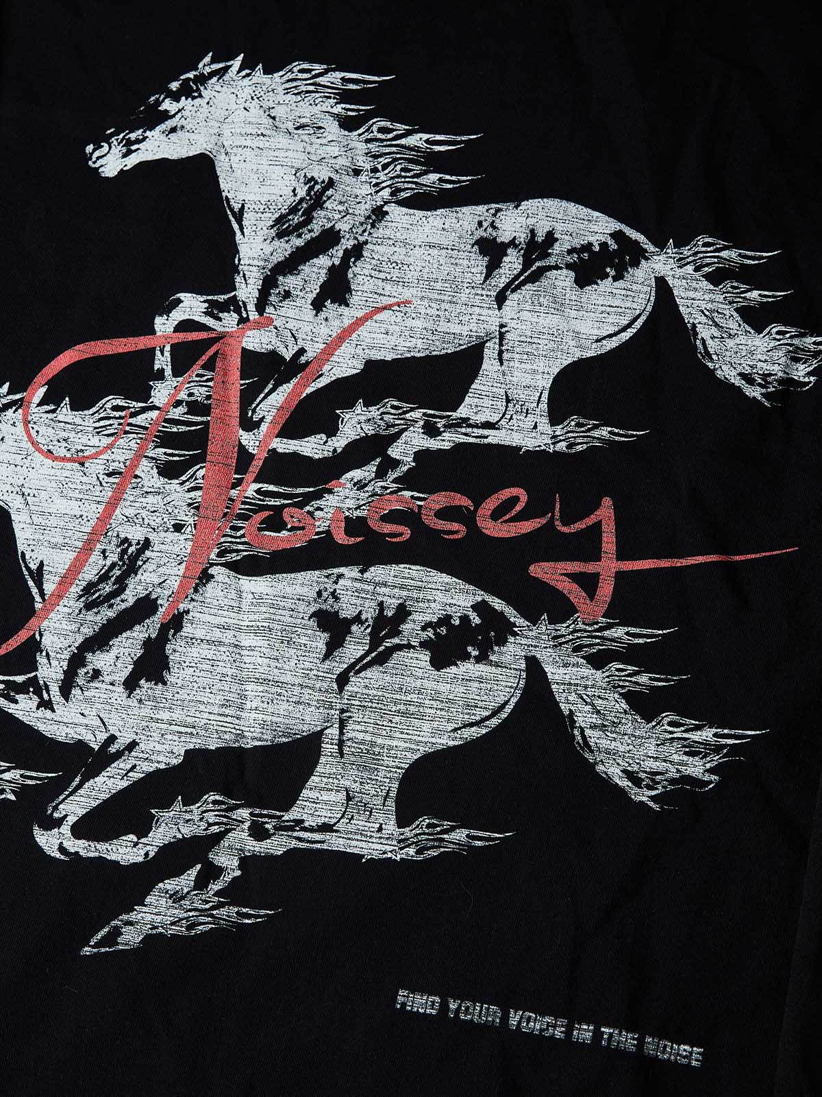 NOISSEY GALLOPING HORSES - GLITTER GRAPHIC LONG SLEEVE