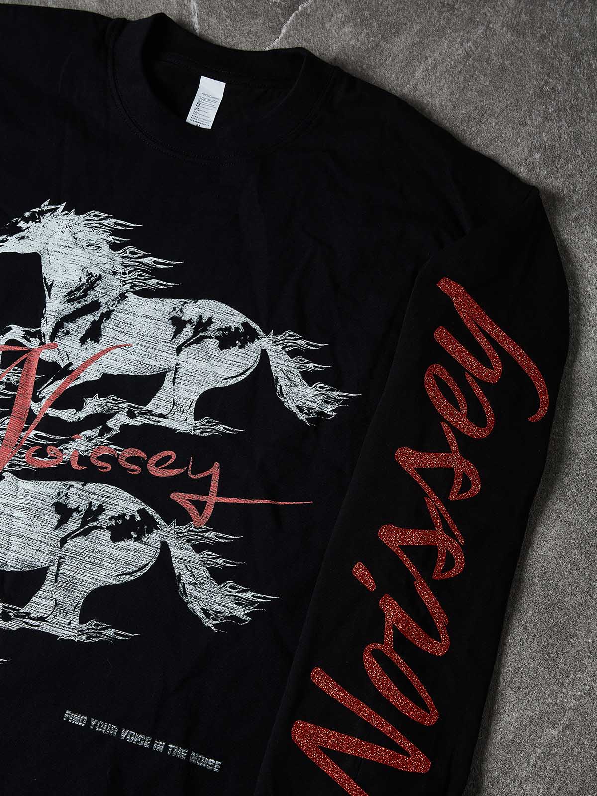 NOISSEY GALLOPING HORSES - GLITTER GRAPHIC LONG SLEEVE