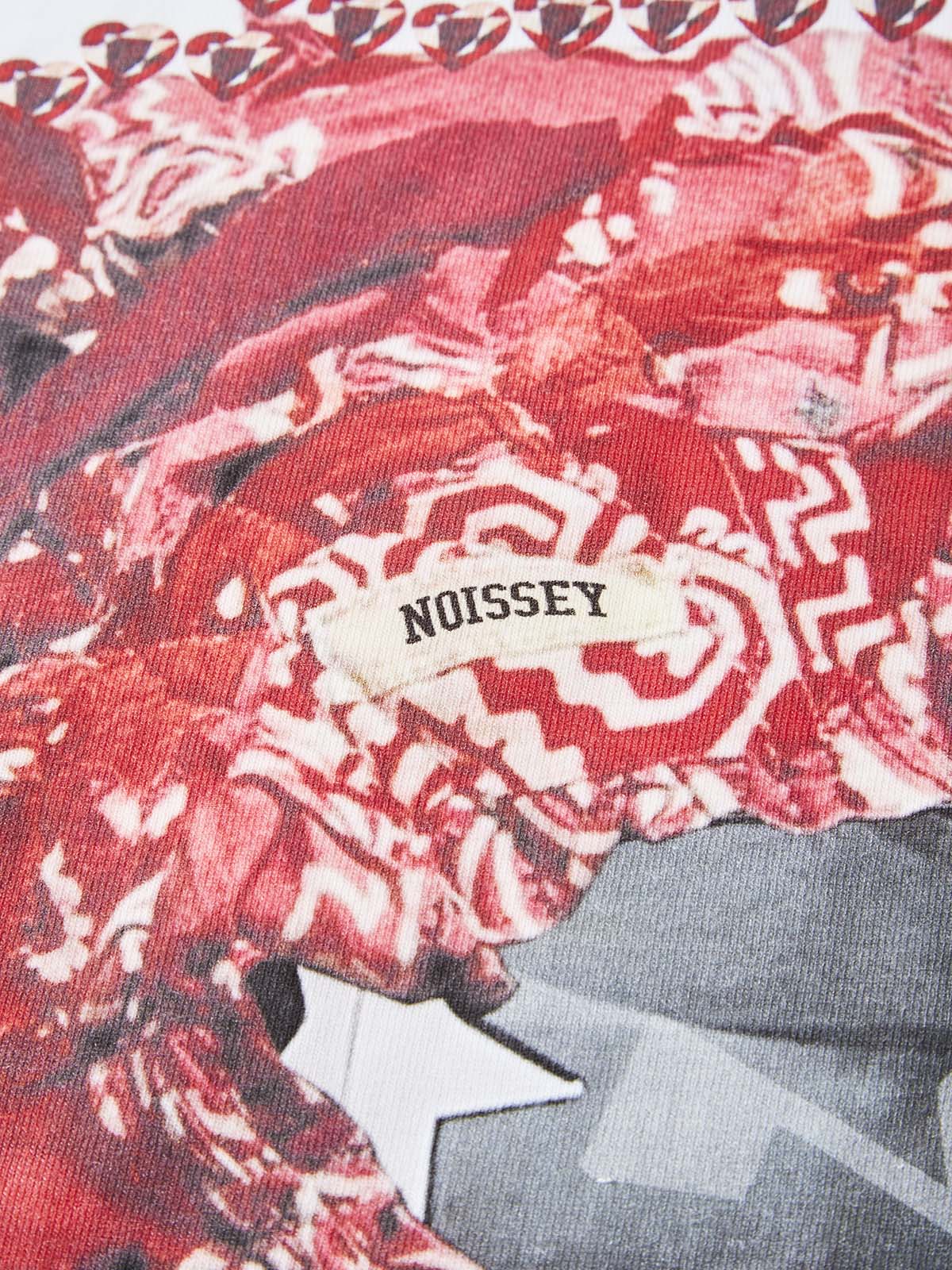 Red Shattered Collage Face Mask print T-shirt