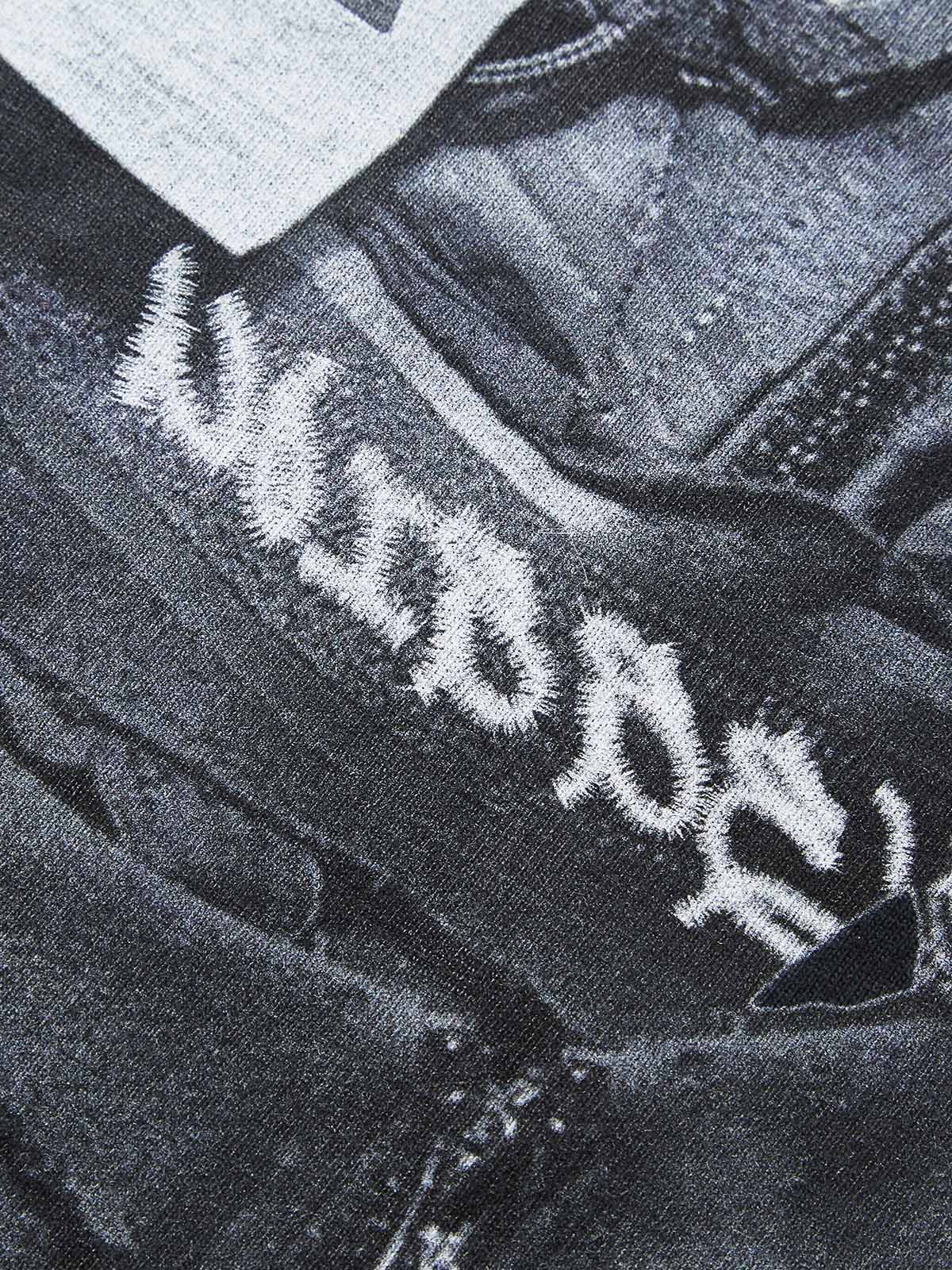 BOUNCE BACK© Black Shattered Collage Face Mask T-shirt