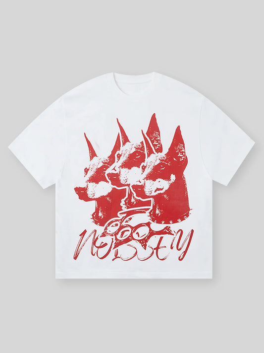 BOUNCE BACK Three Doberman Red T-shirt