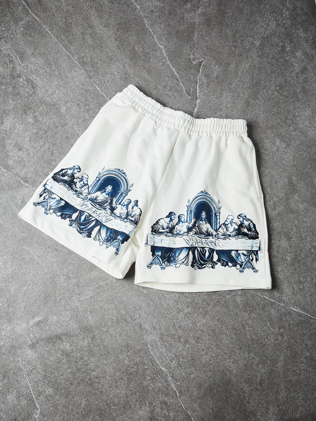 NOISSEY "The Last Supper" Classical Art Graphic Heavyweight Wide-Leg Sweatpants