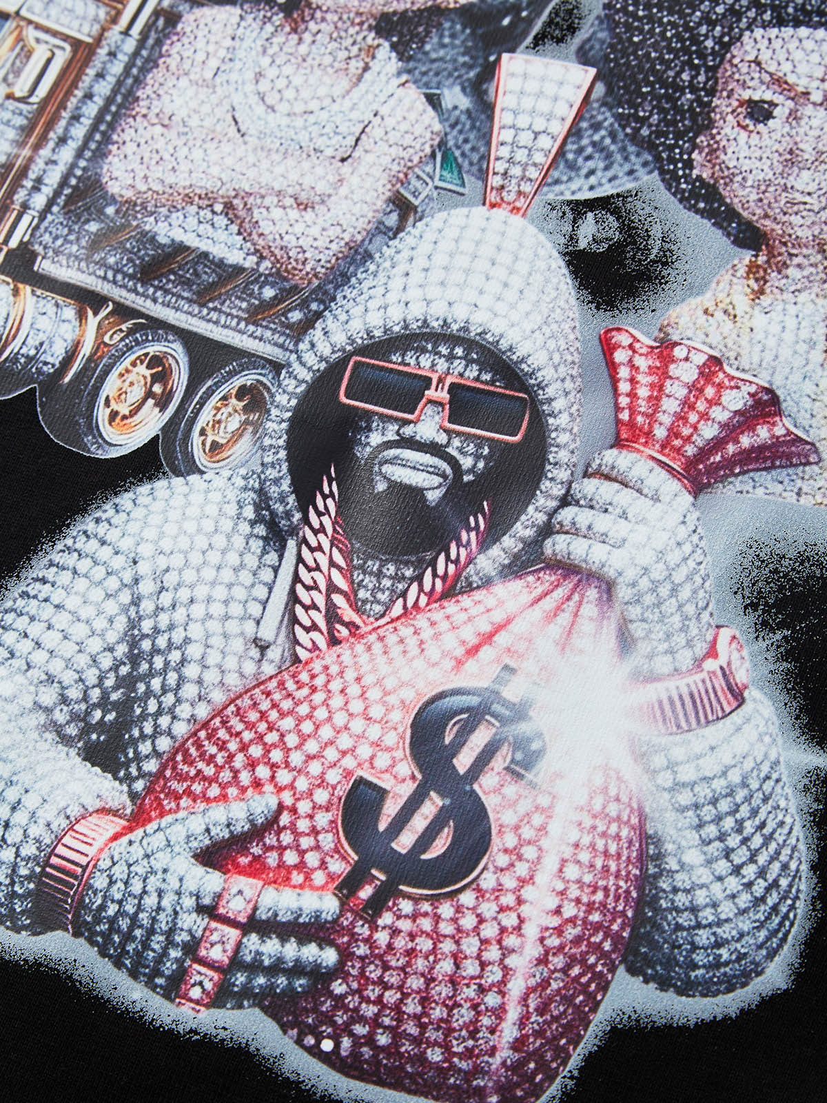 BOUNCE BACK© exclusive diamond necklace print T-shirt