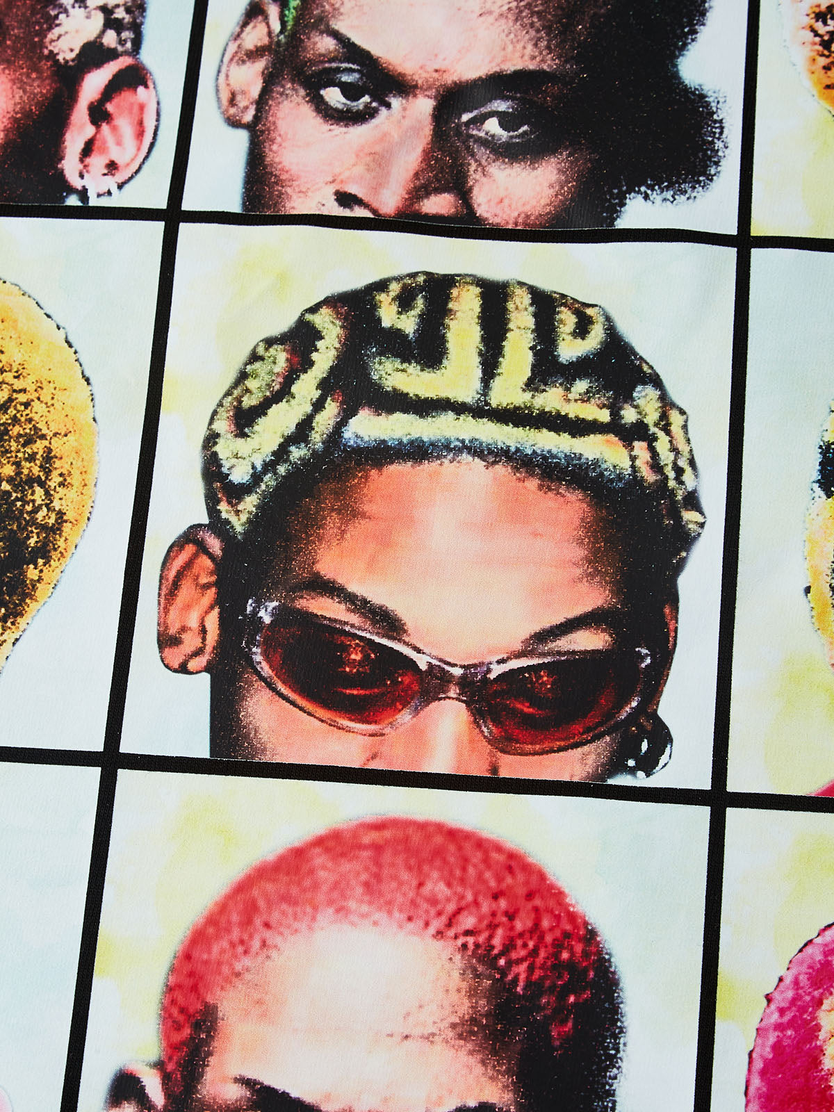 Fantastic and colorful hairstyle printed T-shirt