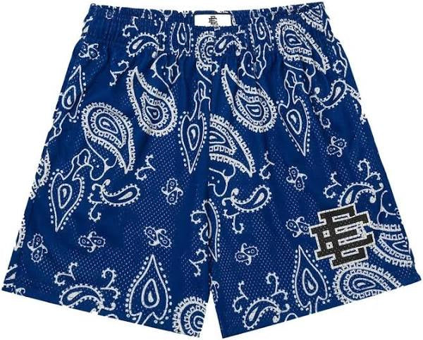 Eric Emanuel Men's Paisley Basic Shorts Blue