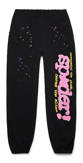 Sp5der P*NK Sweatpants Black