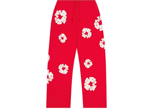 Denim Tears Red Baggy Pants