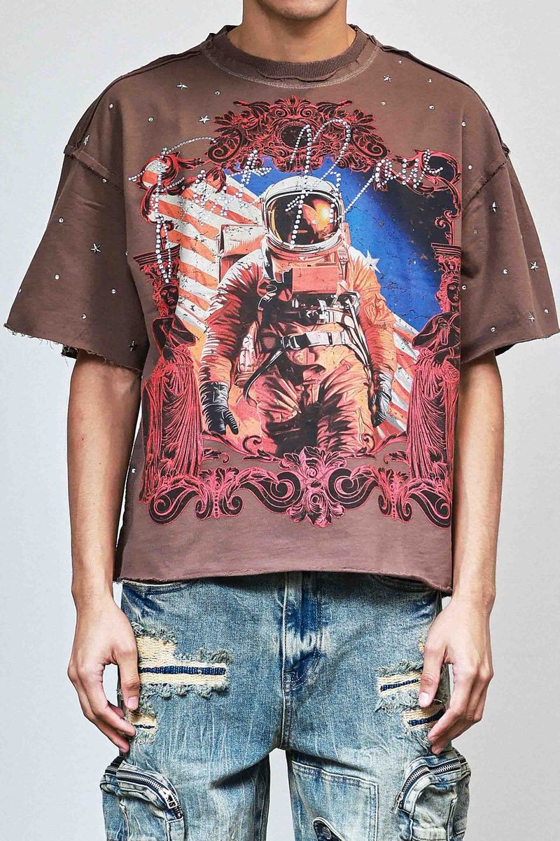 First Row Brown Astronaut Tee