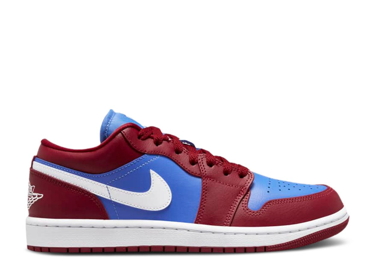 Jordan 1 Low Pomegranate Medium Blue(Women’s)