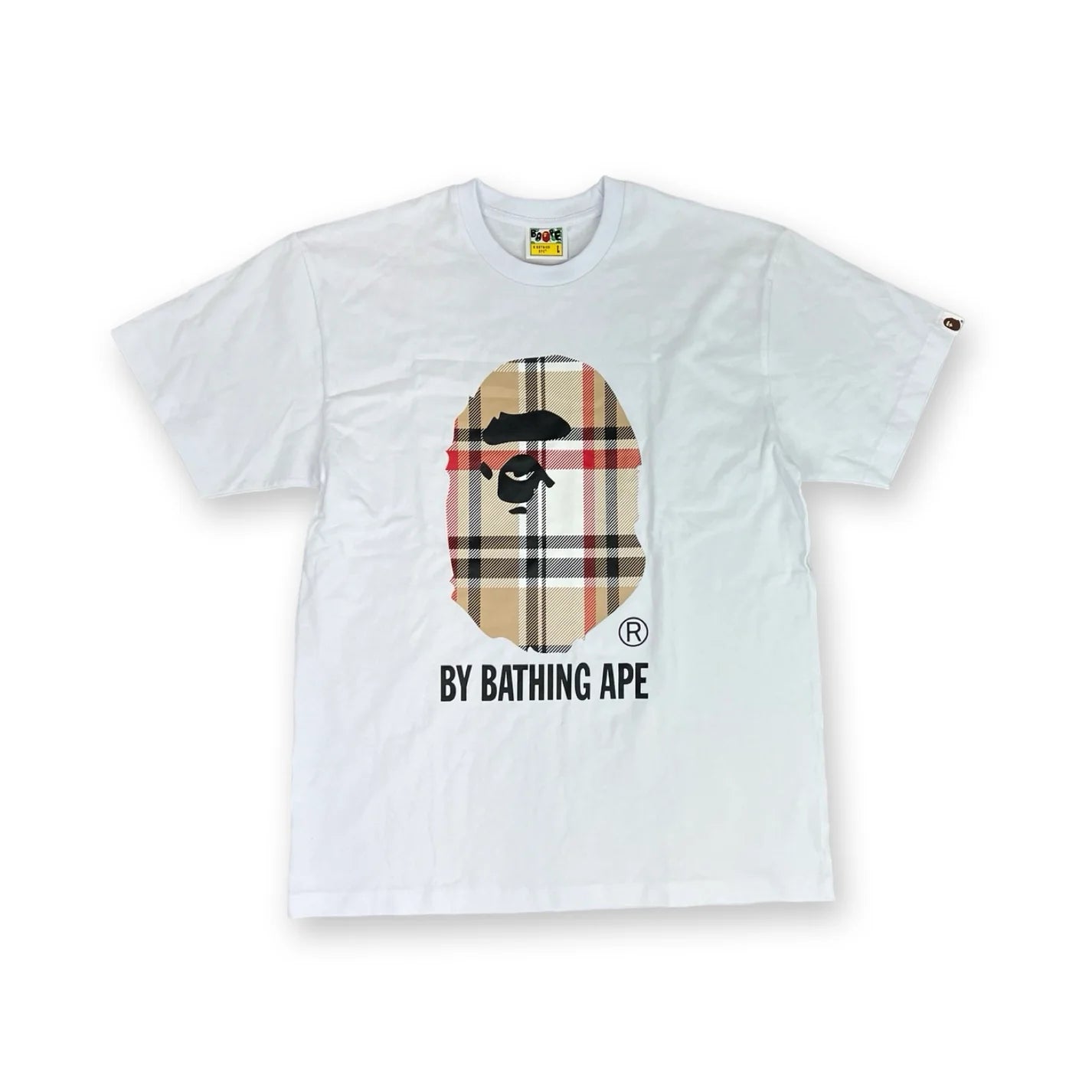 Bape T-shirt Burberry By Bathing Ape White