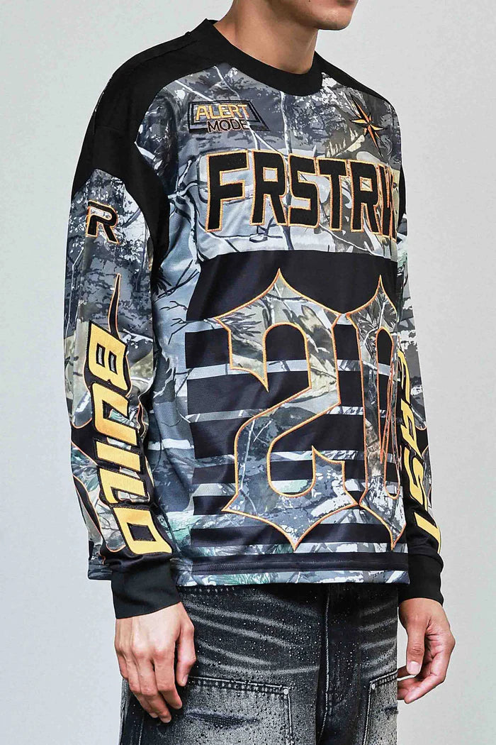 First Row Long Sleeve Jersey " Caution XX Camo "