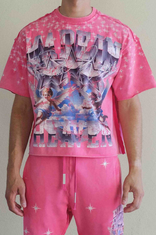 First Row 'MADE IN HEAVEN STARDUST' Cropped Tee