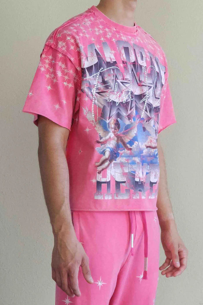 First Row T-Shirt " Made in Heaven Pink Angel "