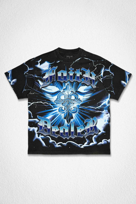 First Row FAITH DEALER HEAVEN STORM TEE
