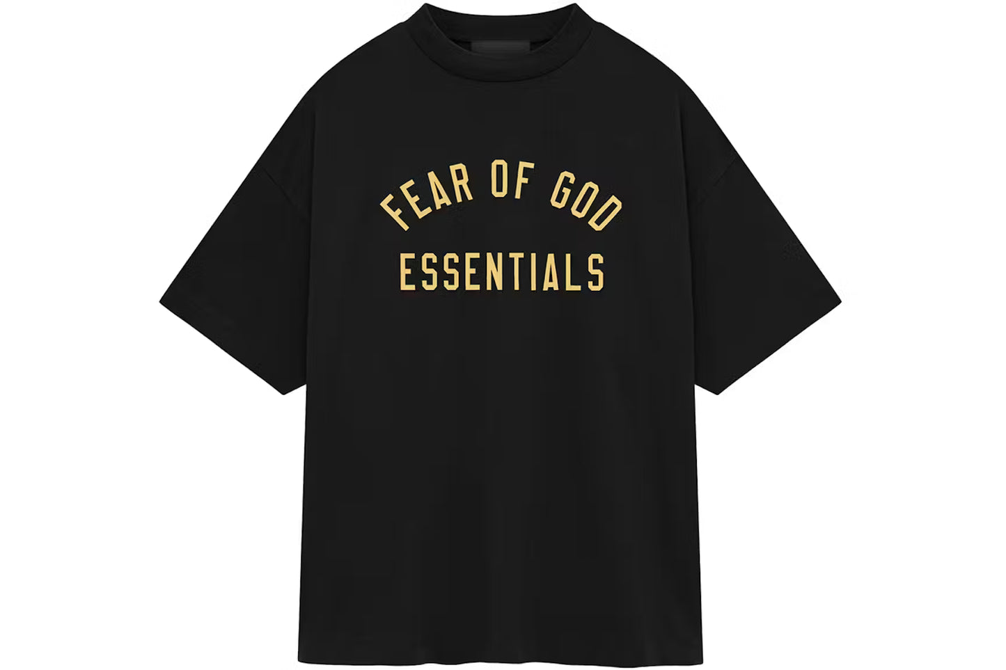 Essential T-shirt Black And Gold Arch