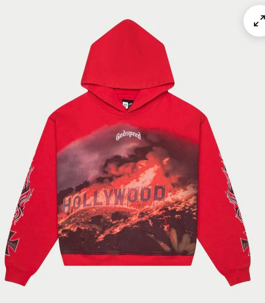 Godspeed Hoodie Hollywood red