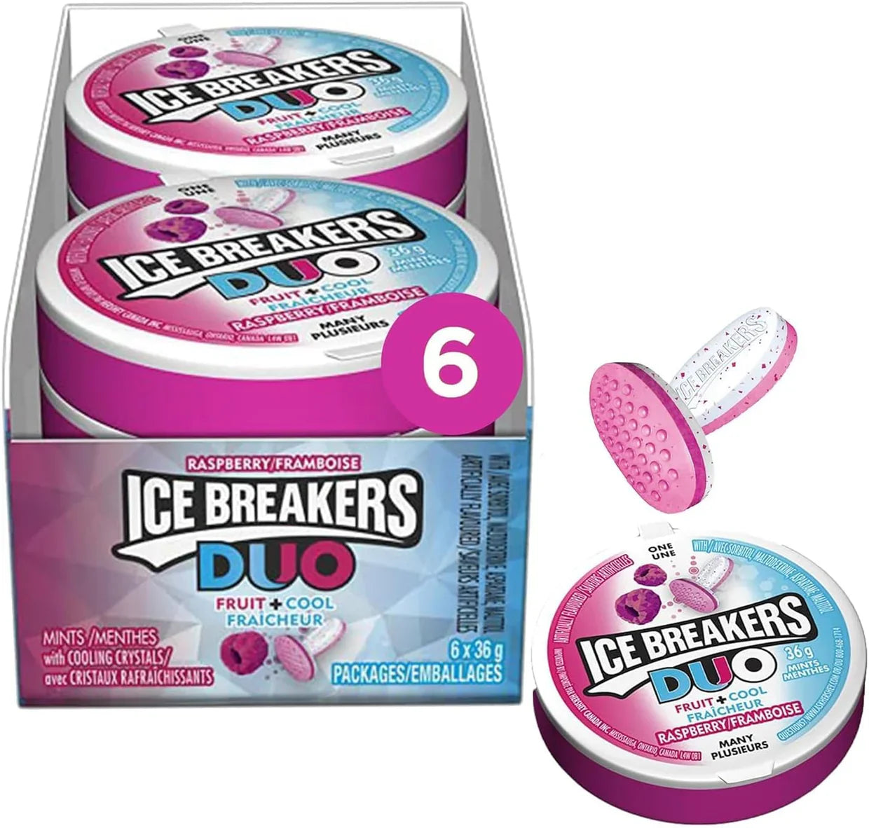 Boîtes duo de framboise Ice Breakers
