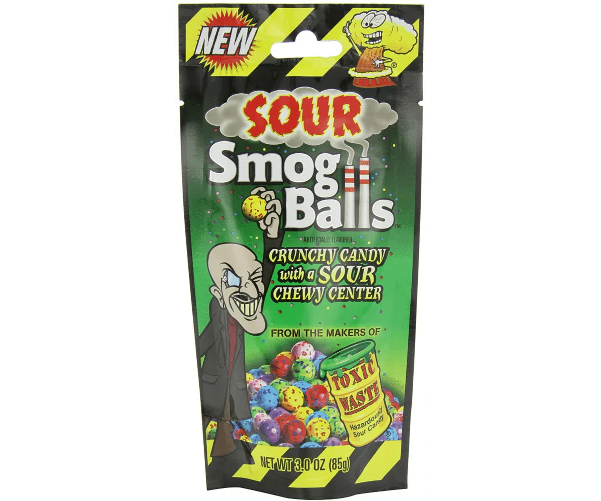 Toxic waste sour smog balls bag
