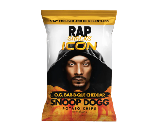 Snacks rap Snoop Dogg OG chips au cheddar et au barbecue