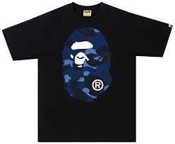 Bape Big Head Navy Black Tee
