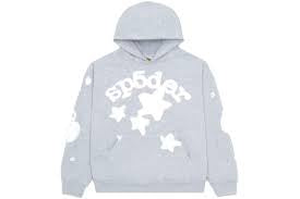 Sp5der Heather Grey Beluga Hoodie