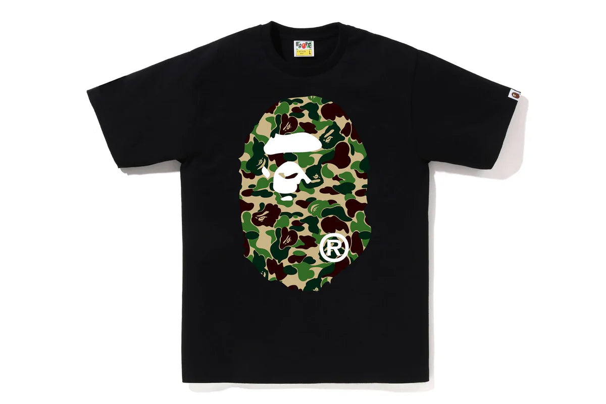 Bape abc camo big head black tee