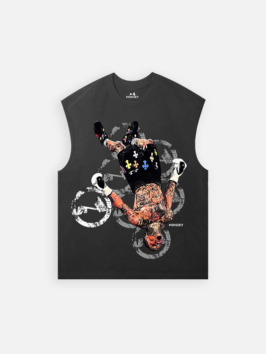 Noisey chrome KO tank top