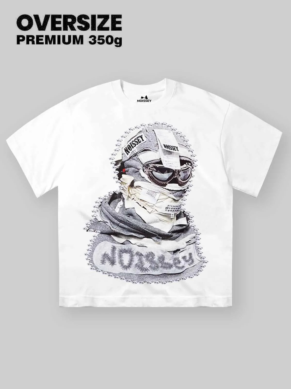 Noisey shattered collage masked tee