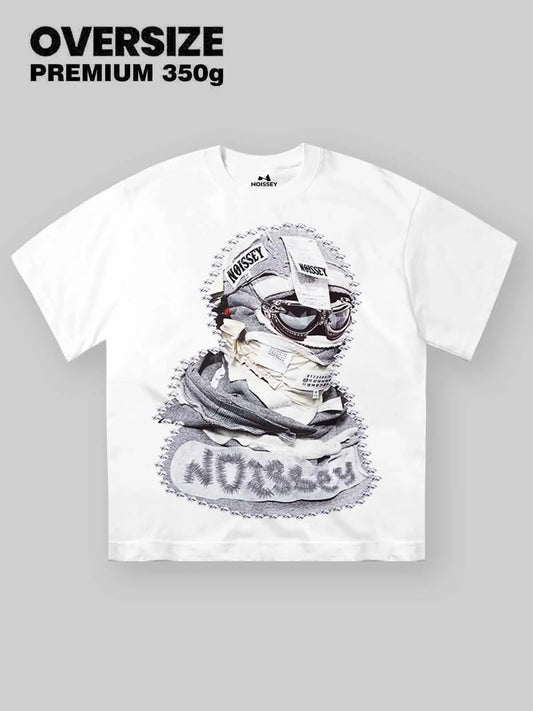 Noisey shattered collage masked tee