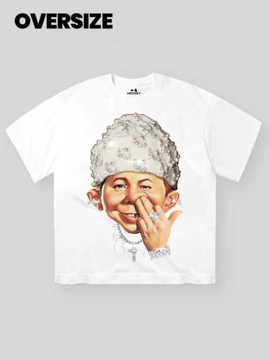 Noisey bad boy headband perl design tee