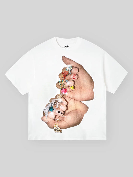 Noisey bounce back finger graffiti Diamond print