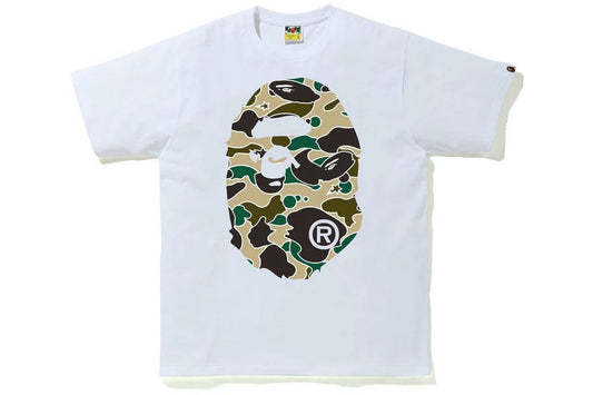Bape White shirt yellow camo