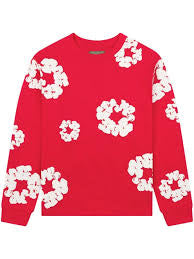 Denim tears long sleeve Red