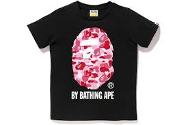 Bape tee-shirt black pink Camo / Bathing Ape