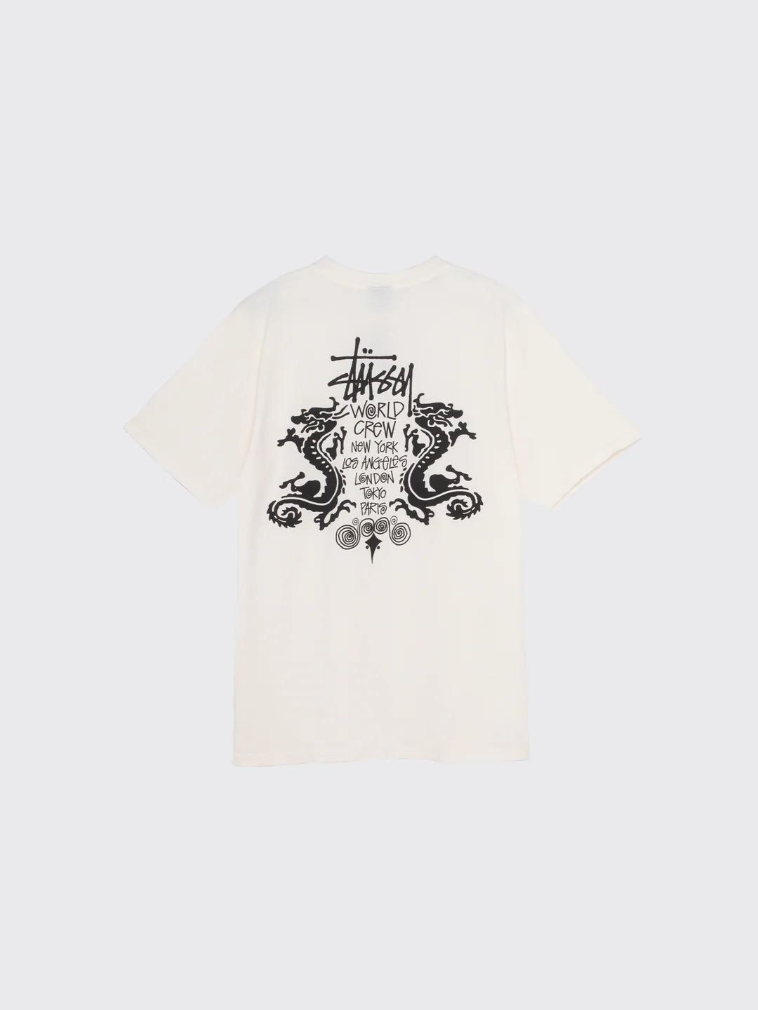 Stussy Double Dragon Pigment Dyed-T-Shirt white