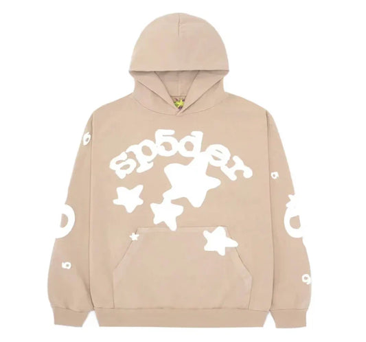 Sp5der Beluga Hoodie Sand
