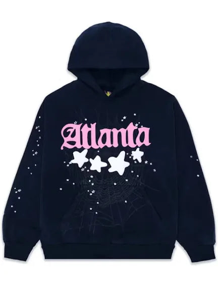 Sp5der Atlanta Hoodie Navy