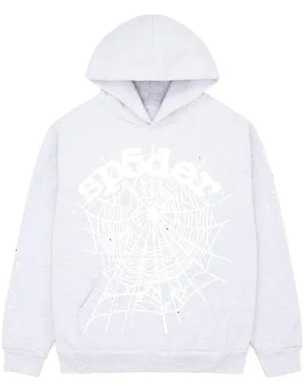 Sp5der OG Web Hoodie Heather Grey