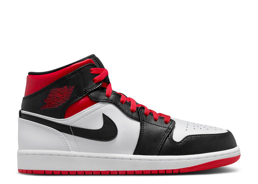 Jordan 1 Mid Gym Red Black Toe