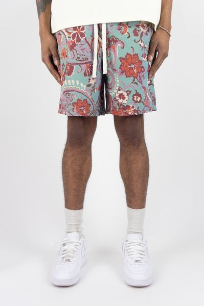 Rebel Minds LOVESICKNESS TAPESTRY SHORTS Mint