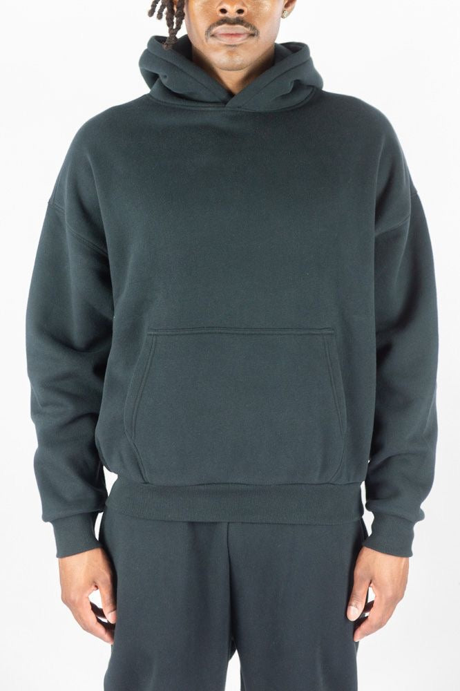 Soft Touch fleece hoodie - 1100-370 - Black