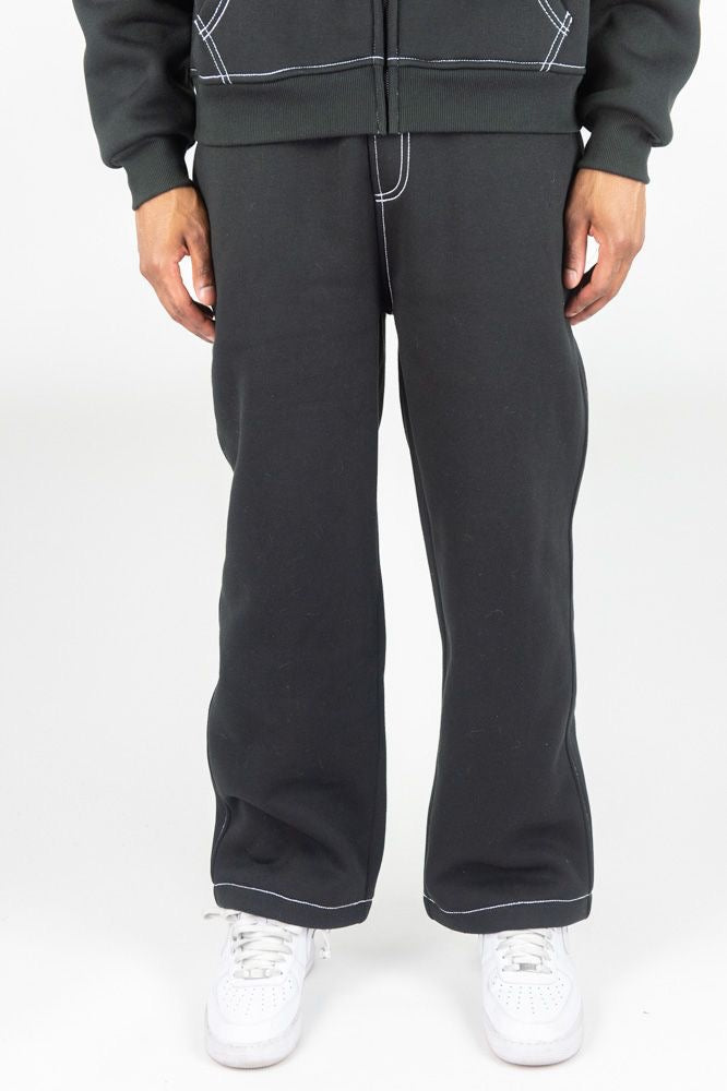 thick Stitch Solid Relaxed Pan - 1100-410 - black