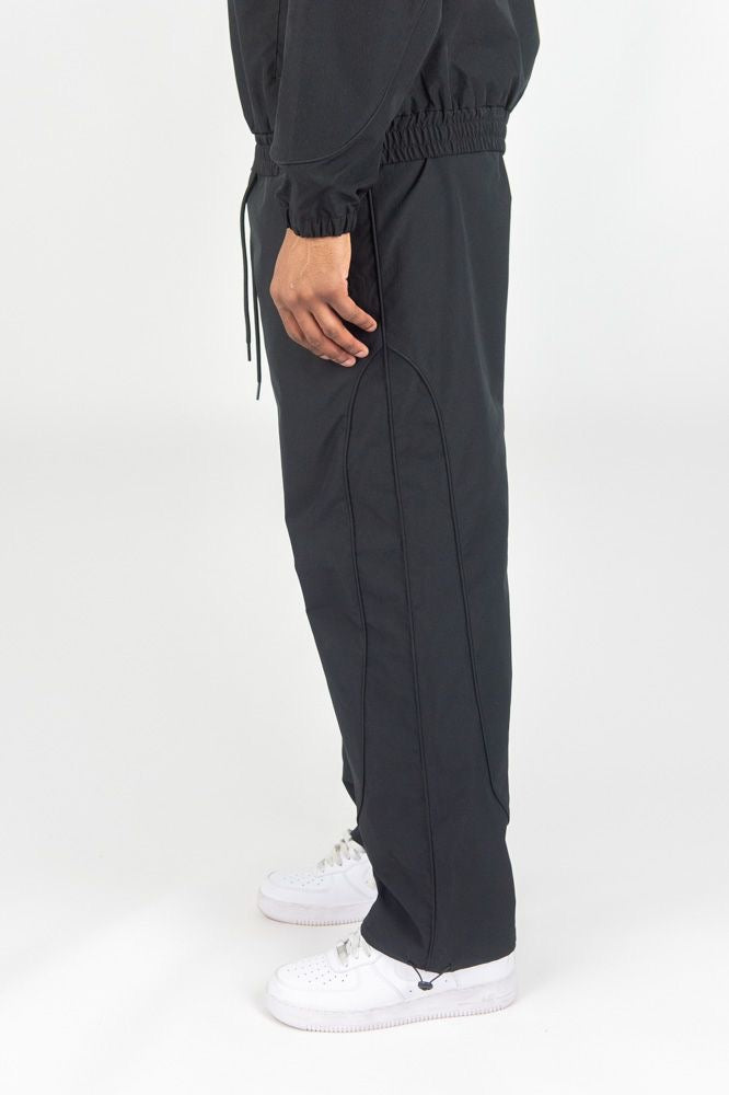 Piping ripstop pants - 1100-430 - black