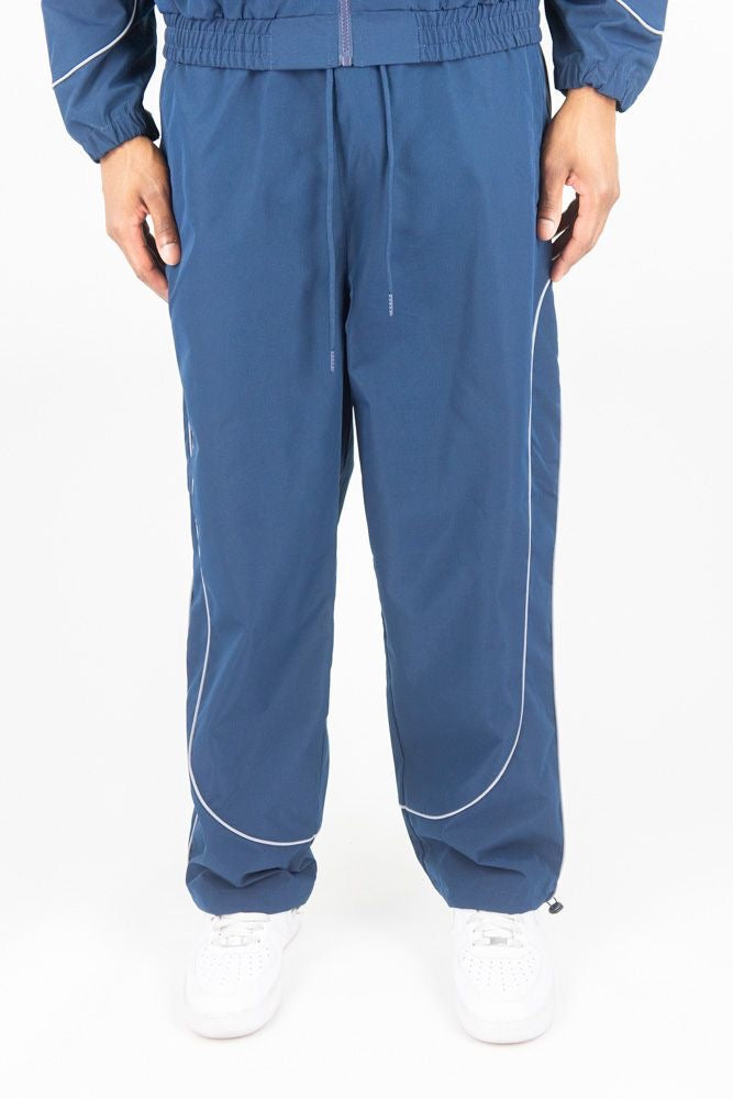 Piping ripstop pants - 1100-430 - navy