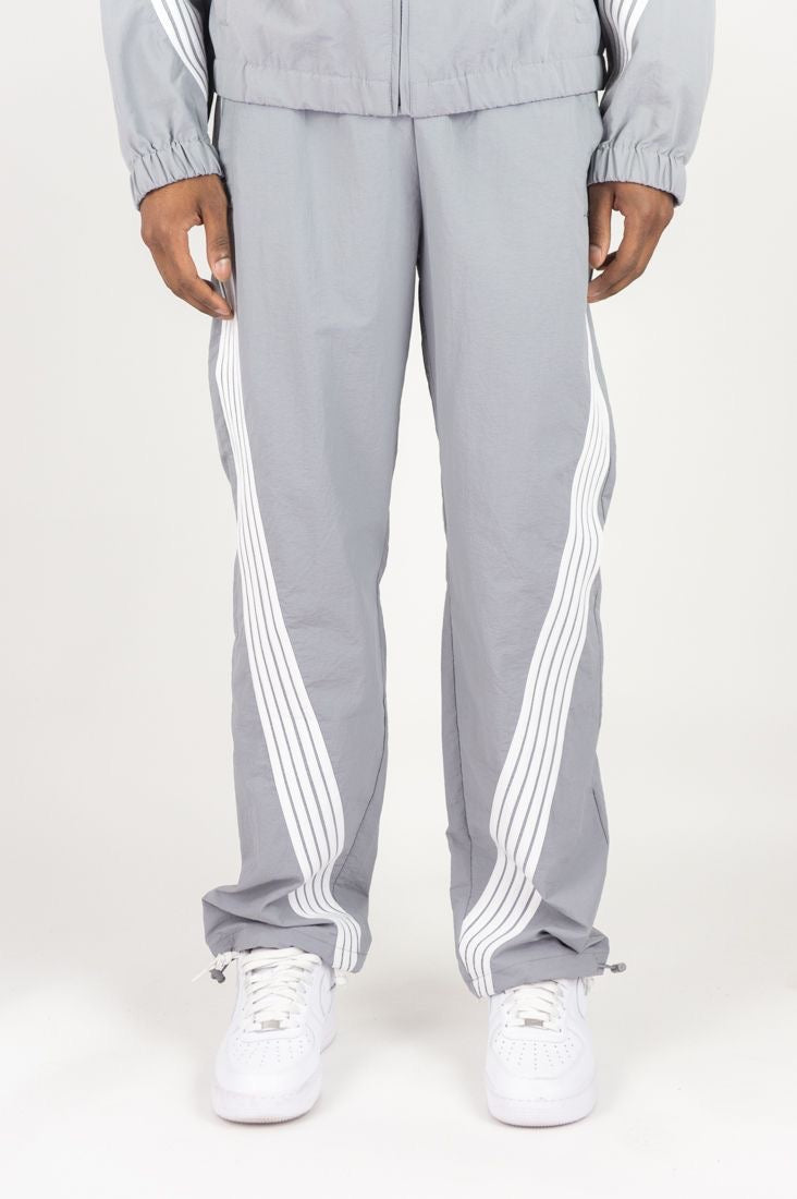 Striped nylon pants - A00-14405 - grey