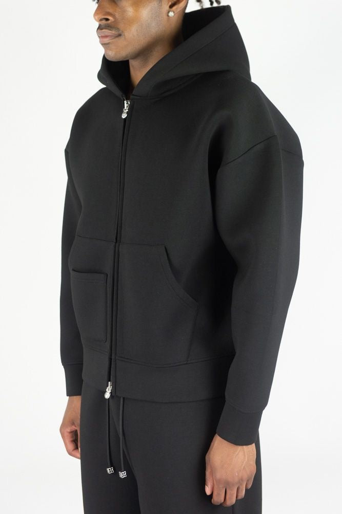 Neoprene hoodie - 3163-345 - black